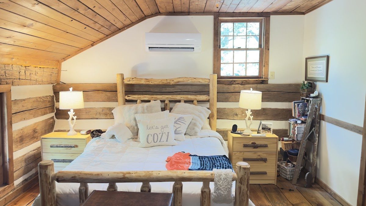 Ductless mini-split in a finished room